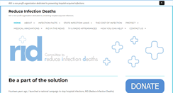 Desktop Screenshot of hospitalinfection.org